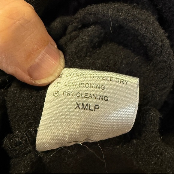 Aeneontrue black funnel neck oversized sweatshirt dress, OS - Picture 9 of 9